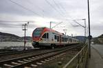 VIAS Stadler Flirt ET406 am 22.02.20 in Rüdesheim am Rhein 