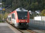 VT106.2 Itino der VIAS GmbH, auch Odenwaldbahn genannt, kommt als RB von Frankfurt am Main nach Eberbach am Neckar und fhrt etwas spter als SE wieder zurck nach Frankfurt am Main. 23.10.2010