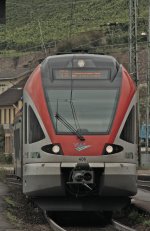 VIAS 406 (BR FLIRT 428) der Rheingaubahn beim Halt in Rdesheim (12.08.2011)