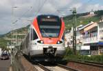 VIAS ET 414 als SE 25011 (Neuwied–Frankfurt [Main] Hbf) am 08.07.2011 in Rdesheim (Rhein)