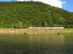 VIA 25026 von Frankfurt (M) Hbf nach Neuwied, am 07.07.2012 in Loreley Bbf.