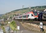 VIAS-ET 404 als SE 25013 (Neuwied–Frankfurt [Main] Hbf) am 24.05.2012 in Rdesheim (Rhein)