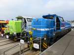 Rangierlokomotiven von Vossloh am 25.09.2014 auf der Innotrans in Berlin