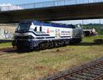 VTG Rail Europe, Stadler Eurodual 9080 2159 221-1 D-ELP  NINA beim pausieren in Gera am 26.6.2024
