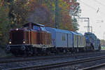 VEB 212 209-1 mit einem Trafotransport in Duisburg Abzweig Lohtarstraße 28.10.2021