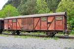 Alter gedeckter Gterwagen 296 013, ehemals DB, in Gerolstein bei der VEB - 08.06.2013