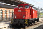 346 727-1(WFL Lok 8)als Überführung nach Rostock-Bramow bei der Durchfahrt im Rostocker Hbf.19.05.2017