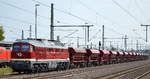 WFL 232 601-5 (92 80 1 232 601-5-D-WFL) mit Schotterzug am 20.07.18 Durchfahrt Magdeburg Hbf.