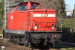 346 931-9(WFL Lok 6)beim Rangieren in Rostock-Bramow.15.02.2019