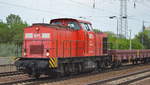 Bauzug mit WFL  Lok 21 / 203 113-6  (92 80 1203 113-6 D-WFL) und hinten dran im Tandem mit WFL Lok 25 / 203 112-8 am 20.05.19 Bf.