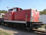 Lok Nummer 5 der WFL stand ebenfalls beim Eisenbahnfest im Handelshafen in Magdeburg.