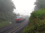 232 333-5 der WFL zu sehen am 08.09.15 im nebeligen Jößnitz/V.