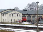 Die WFL 2 (98 80 3311 350-3 D-WFL) am 18.02.2017 im Bw Nossen.