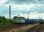 WAB 61 + 50 mit dem DGS 93657 von Deuna Werkbahnhof nach Dornburg (Saale), in Naumburg (Saale); 13.07.2009