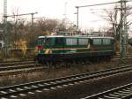 109-2 (ex BR E11 013/109 013) der Westflische Almetalbahn auf Bahnhof Nikolaassee am 27-11-2000.