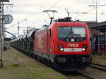 WLE 82 (187 010) mit Kieszug in Salzbergen, 26.04.2023