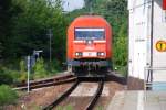 BERNAU bei Berlin (Landkreis Barnim), 12.05.2009, WLE 22 durchfährt den Bahnhof