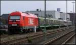 WLE 23 / Siemens ER20 abgestellt mit Sonderzug auf Bahnhof Wilhelmshaven.Bild wurde vom Bahnbergang aus gemacht.10/09/2011