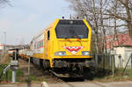 Wiebe 264 011  Tim Hermann das Kraftpaket  auf der Anschlussbahn des Hannoveraner Nordhafens am 31.