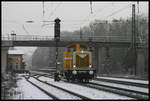 Am 20.2.05 kam die Wiebe Lok 3 solo in Richtung Osnabrück fahrend durch den Bahnhof Natrup Hagen.