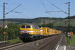 Wiebe 216 032 mit 212 107 (Wiebe Lok 4)und einem Beuzug in Himmelstadt, 12.06.2020