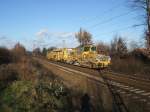 Ein Bauzug von Wiebe am 1.12.2007 durch Limmer in Richtung Seelze (HSR)