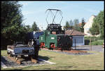 In Wölfersheim erinnert diese ehemalige Tagebau Lok 5 der Preussen Elektra an die Zeit des Braunkohle Abbaus. Am 1.8.1999 hielt ich sie im Bild fest!