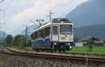Etwas mehr als 3 Kilometer verlaufen die Außerfernbahn nach Reutte in Tirol und die meterspurige Bayerische Zugspitzbahn parallel.