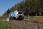 Tfzf 95255 von Zwickau nach Zwotental unterwegs hier die 159 208 bei Perlas am BÜ. Grund dieser Fahrt war eine von BSAS durchgeführte Schulungsfahrt im Vogtland am 21.04.2020