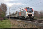 Schüttgutzug mit 159 001-7 (Stadler Eurodual) unterwegs in Greppin (Bitterfeld-Wolfen) Richtung Bitterfeld.