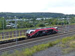 EBS Stadler Eurodual 6000, 9080 2159 227-8 D-RCM mit einem leeren Holzzug in Gera am 12.6.2021