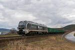 Mit einem leeren Sandzug nach Kayna verließ SBW 159 211 am 24.02.2022 Saalfeld.