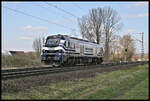 Solo fuhr am 5.4.2023 um 15.51 Uhr die VTG 159222-9 über die Rollbahn in Lengerich Schollbruch in Richtung Münster.