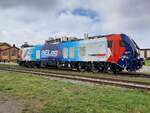 BELog 159 245  BELlatrix  am 06.05.2023 beim Familienfest der Magdeburger Eisenbahnfreunde im Wissenschaftshafen Magdeburg.