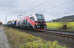 2159 227-8 ist am 13.11.2024 mit einem Ku.S Zug bei Kerzell in Richtung Fulda unterwegs.