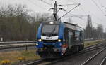 BSAS EisenbahnVerkehrs GmbH & Co. KG, Mülsen [D] mit der Eurodual Lok  159 208  [NVR-Nummer: 90 80 2159 208-8 D-ELP] am 16.01.25 Durchfahrt Bahnhof Berlin Hohenschönhausen.