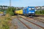 Am 29.08.2022 fand im Bahnhof Arnsberg wieder Holzverladung statt.