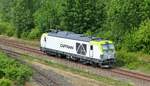 Captrain / Regiobahn Bitterfeld 248 033-3 Siemens Vectron Dual ( 9080 2248 033-3 D-RBB ) wartet in Gera am 21.6.2023 auf ihren nächsten Einsatz