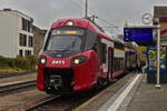 CFL Triebzug 2411, steht zur Abfahrt nach Luxemburg, im Bahnhof von Diekirch bereit. 11.2024