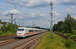 Zwischen dem 04. und 14.06.2024 war die Hauptstrecke Düsseldorf- Köln wegen Bauarbeiten gesperrt. Fernzüge wurden teilweise über Wuppertal umgeleitet, andere nahmen den Weg über die Güterzugstrecke von Köln-Mül ...