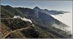 Eritrean Railways steamtrain special mit Malletlok 442.56 ist zwischen Arbaroba und Shegerini auf rund 2100m ü/M.