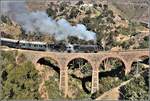 Eritrean Railways steamtrain special mit 442.55 und 442.56 zwischen Shegerini und Asmara auf rund 2200m ü.M.