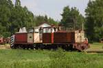Schmalspurmuseum Lavassare in Estland am 11.6.2011.
Der Zustand dieser beiden Diesel Lokomotiven zeigt, dass noch viel
aufzuarbeiten ist. 