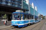 Estland / Straßenbahn Tallinn: KT6T (KTNF6) - Wagen 123 unterwegs als Linie 4.