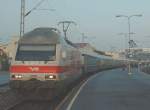 Sr2 3219 mit Expresszug nach Tampere am 06.09.2002 im Hafenbahnhof Turku.