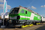 Die Siemens AG präsentiert am 24.09.2016 auf der InnoTrans in Berlin die Vectron für die finnische Eisenbahn VR (FIN-VR 91 10 3103 305-1).