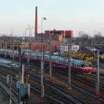 Triebwagen der VR-Baureihen Sm1 und Sm2 abgestellt im Bahnhof Riihimki, 14.4.13