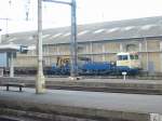 Glck muss man haben als ich am 23.8.2005 im Bahnhof Beziers ankamm fuhr ganz rechts ein Bauzug der SNCF Vorbei.