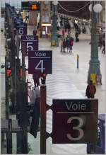 Im Gare du Nord führen viele Gleise in alle Richtungen...