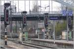 Signalvielfalt bei der nrdlichen Ausfahrt von Mulhouse Richtung Strasbourg. (08.04.2008)